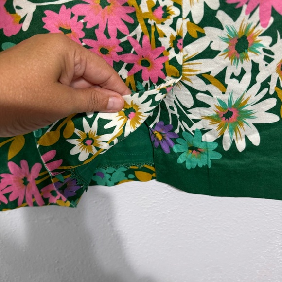 Anthropologie Odille floral pencil skirt green size 2 - Picture 6 of 8
